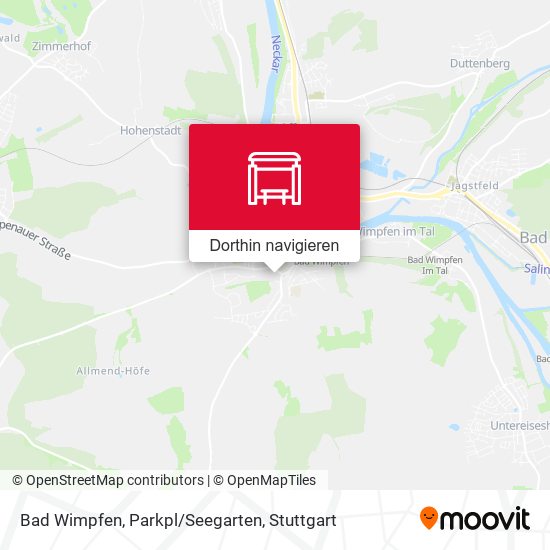 Bad Wimpfen, Parkpl/Seegarten Karte