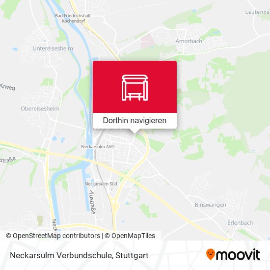 Neckarsulm Verbundschule Karte