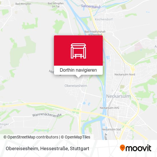 Obereisesheim, Hessestraße Karte