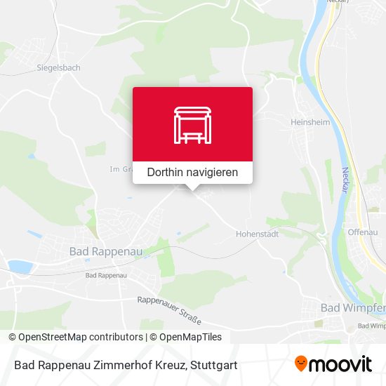 Bad Rappenau Zimmerhof Kreuz Karte