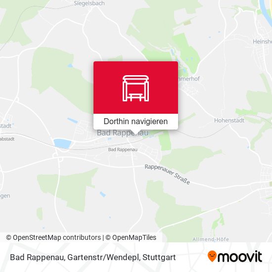 Bad Rappenau, Gartenstr / Wendepl Karte