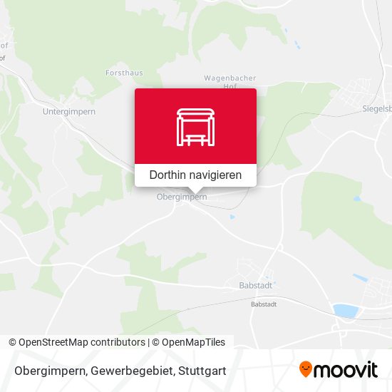 Obergimpern, Gewerbegebiet Karte