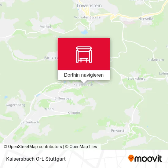 Kaisersbach Ort Karte