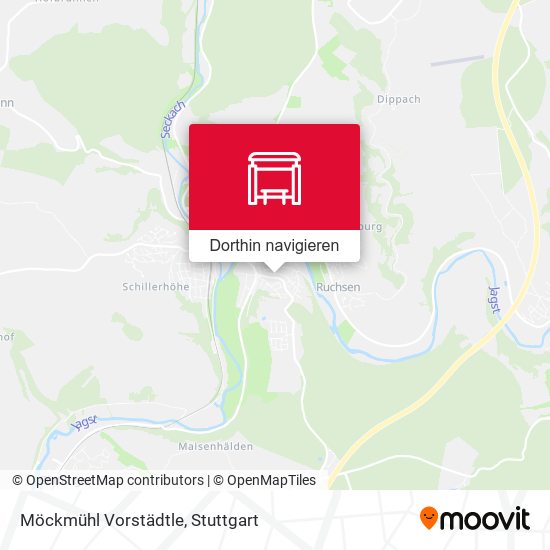 Möckmühl Vorstädtle Karte