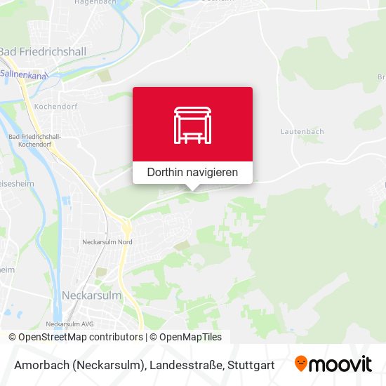Amorbach (Neckarsulm), Landesstraße Karte