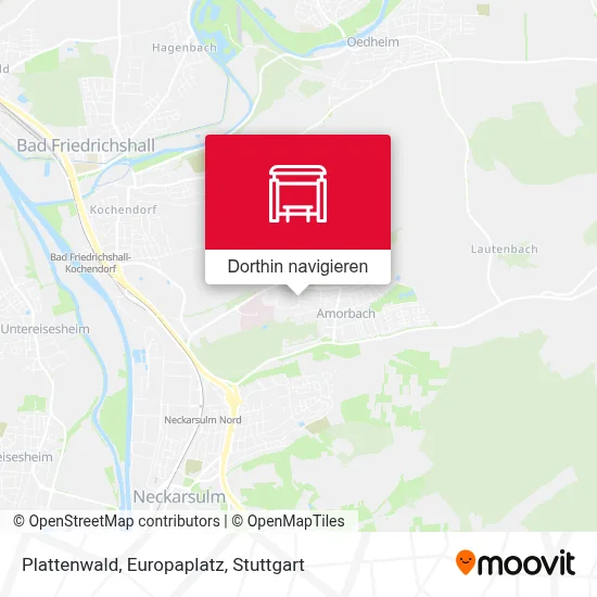 Plattenwald, Europaplatz Karte