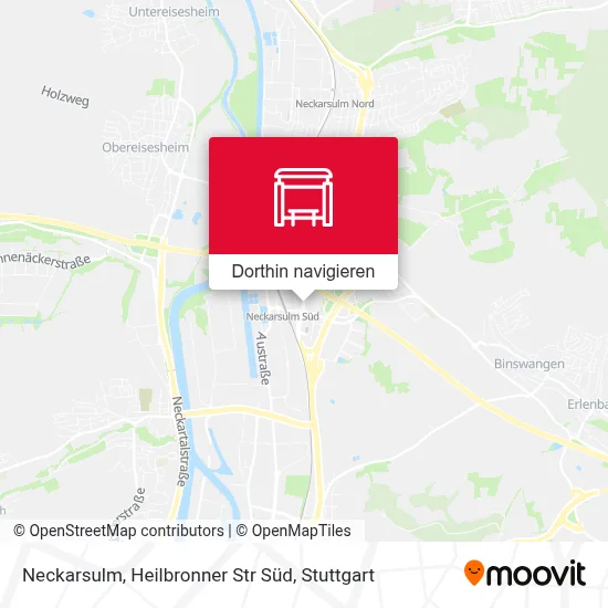Neckarsulm, Heilbronner Str Süd Karte