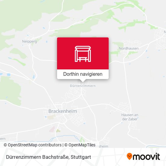 Dürrenzimmern Bachstraße Karte