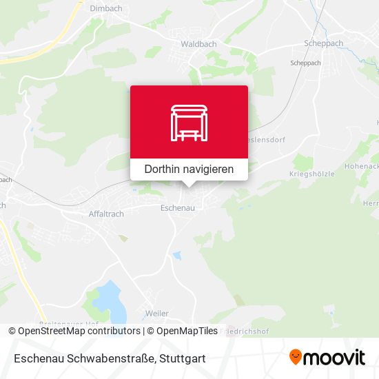 Eschenau Schwabenstraße Karte