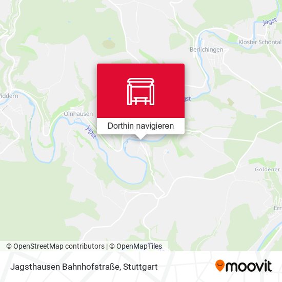 Jagsthausen Bahnhofstraße Karte