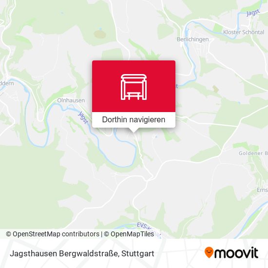 Jagsthausen Bergwaldstraße Karte
