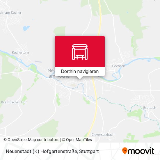 Neuenstadt (K) Hofgartenstraße Karte