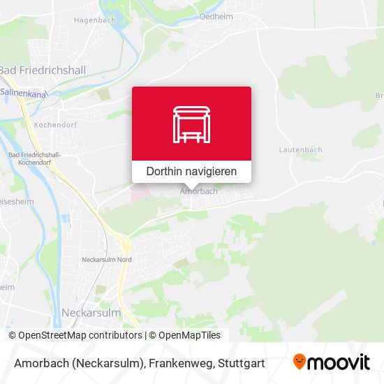 Amorbach (Neckarsulm), Frankenweg Karte