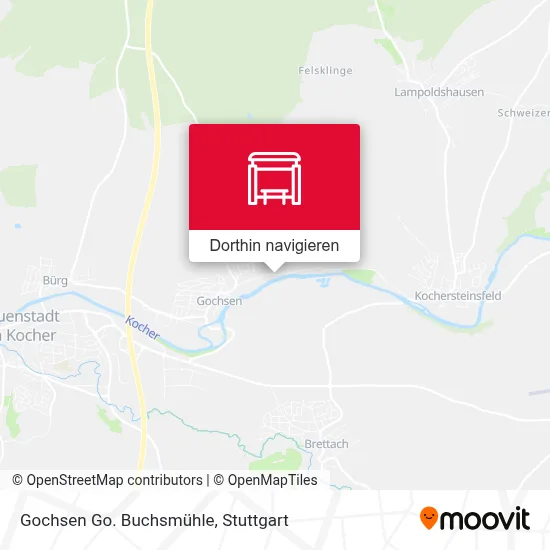 Gochsen Go. Buchsmühle Karte