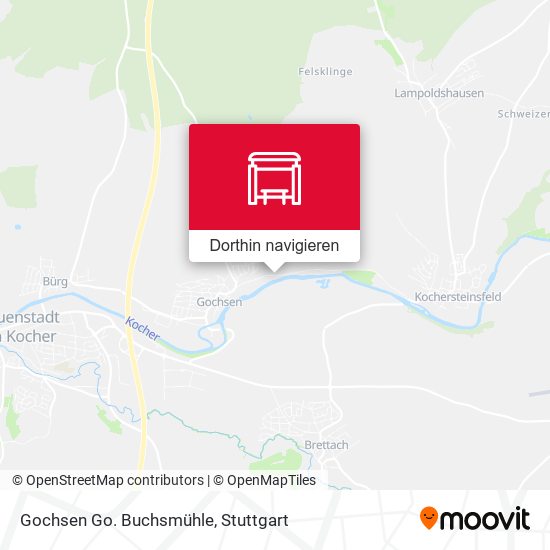 Gochsen Go. Buchsmühle Karte