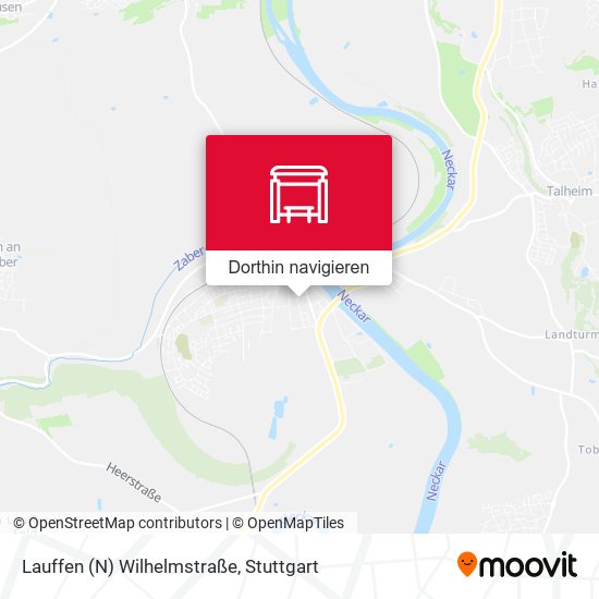 Lauffen (N) Wilhelmstraße Karte