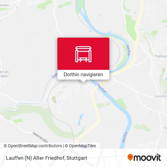 Lauffen (N) Alter Friedhof Karte