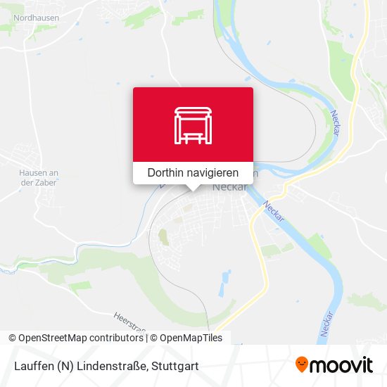 Lauffen (N) Lindenstraße Karte
