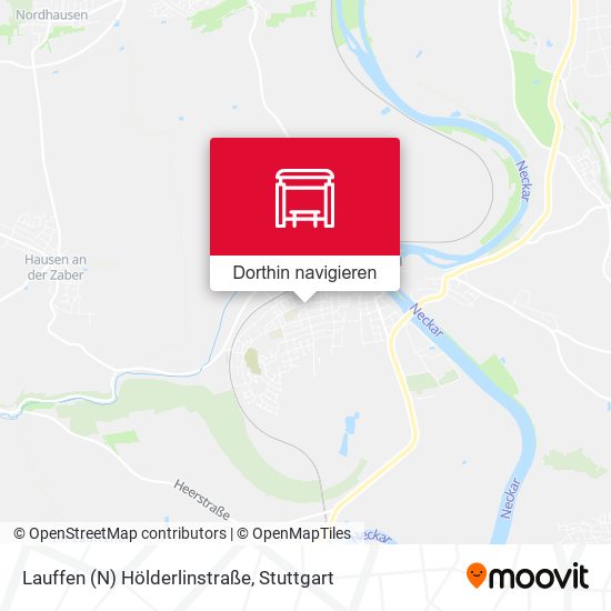 Lauffen (N) Hölderlinstraße Karte