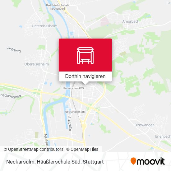 Neckarsulm, Häußlerschule Süd Karte