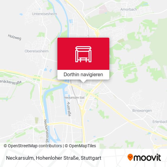 Neckarsulm, Hohenloher Straße Karte