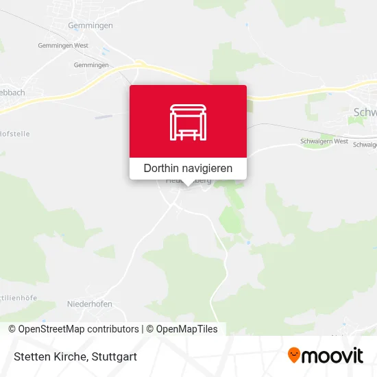 Stetten Kirche Karte