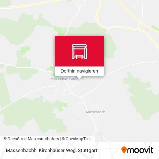 Massenbachh. Kirchhäuser Weg Karte