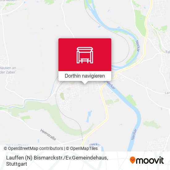 Lauffen (N) Bismarckstr. / Ev.Gemeindehaus Karte