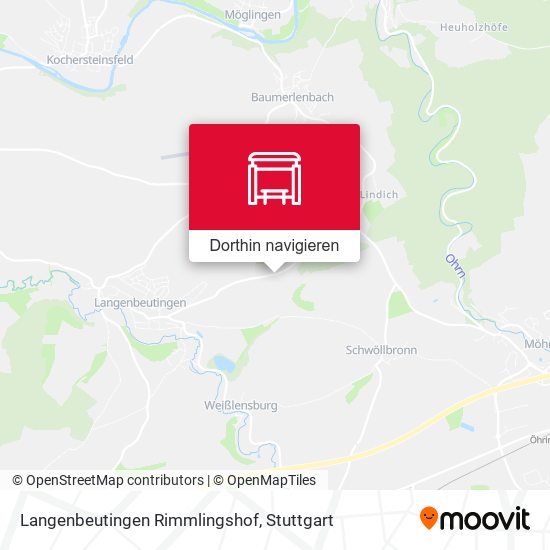 Langenbeutingen Rimmlingshof Karte