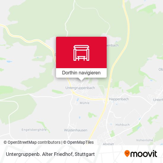 Untergruppenb. Alter Friedhof Karte