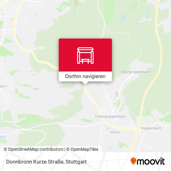 Donnbronn Kurze Straße Karte