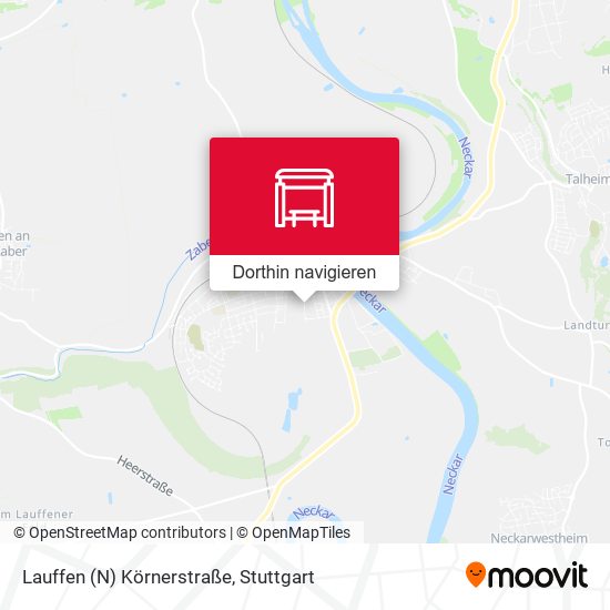 Lauffen (N) Körnerstraße Karte