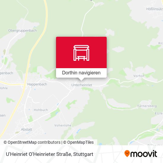 U'Heinriet O'Heinrieter Straße Karte