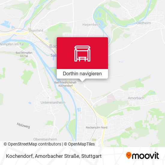 Kochendorf, Amorbacher Straße Karte