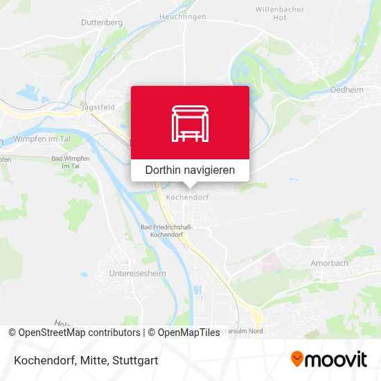 Kochendorf, Mitte Karte