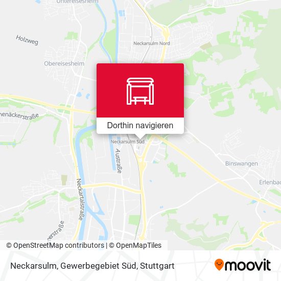 Neckarsulm, Gewerbegebiet Süd Karte