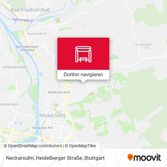 Neckarsulm, Heidelberger Straße Karte
