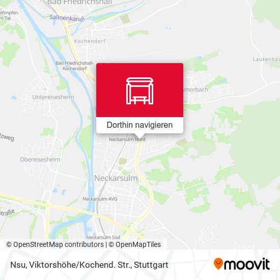 Nsu, Viktorshöhe/Kochend. Str. Karte