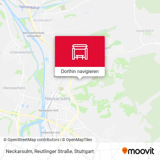 Neckarsulm, Reutlinger Straße Karte