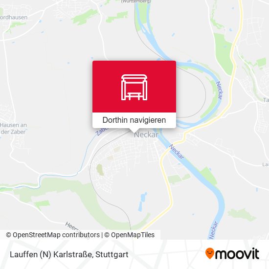 Lauffen (N) Karlstraße Karte