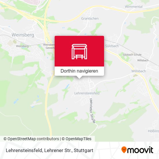 Lehrensteinsfeld, Lehrener Str. Karte
