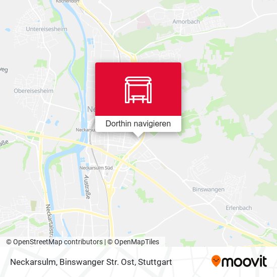 Neckarsulm, Binswanger Str. Ost Karte