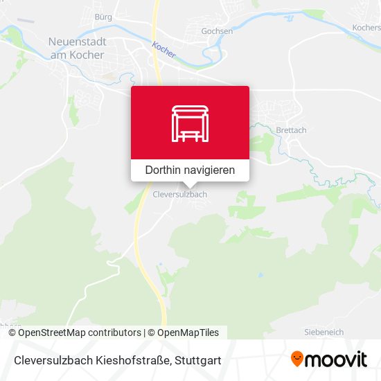 Cleversulzbach Kieshofstraße Karte
