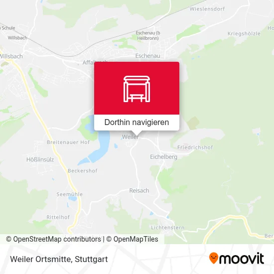 Weiler Ortsmitte Karte