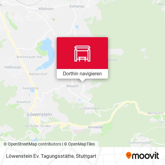 Löwenstein Ev. Tagungsstätte Karte