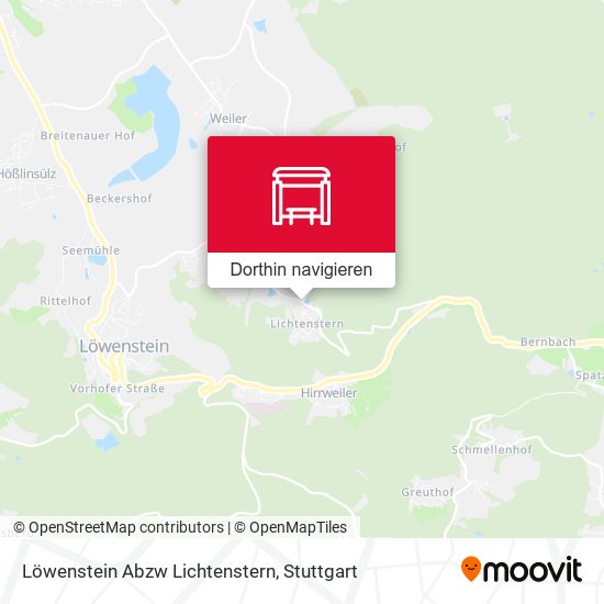 Löwenstein Abzw Lichtenstern Karte