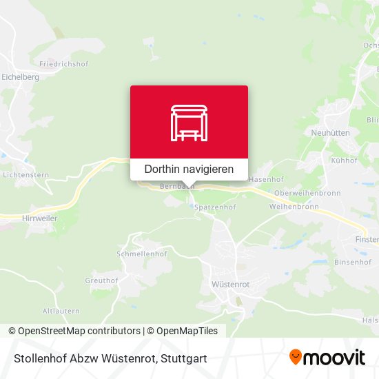 Stollenhof Abzw Wüstenrot Karte