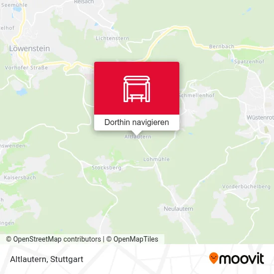 Altlautern Karte