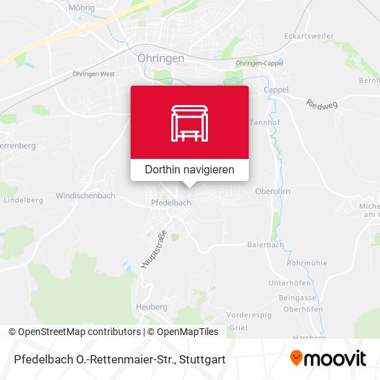 Pfedelbach O.-Rettenmaier-Str. Karte