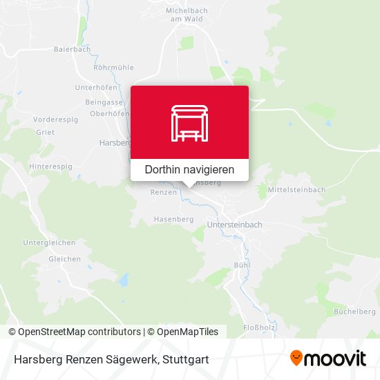 Harsberg Renzen Sägewerk Karte